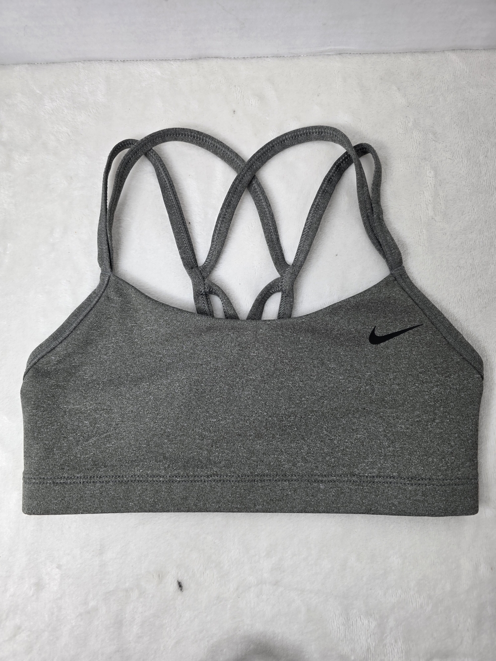 Nike Gray Strappy Sports Bra